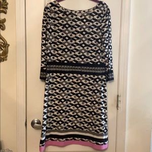 Eliza J geometric print dress